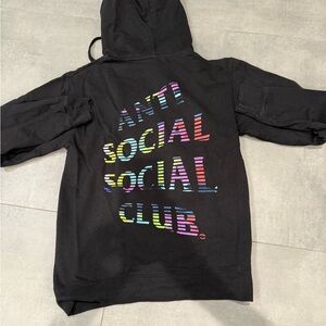 Anti Social Social Club Kids Black Rainbow Jacket